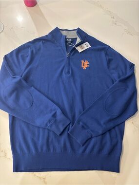 Cutter & Buck 1/4 Zip U of Florida Sweater NWT